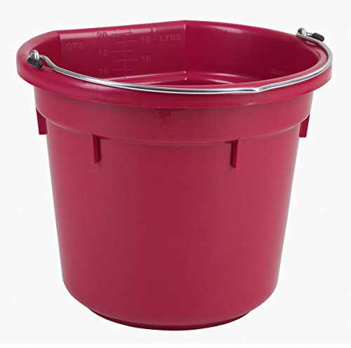Kerbl 323489 Futter- und Wassereimer Flatback ca. 20 l, blau