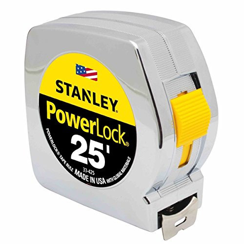 Stanley Consumer Tools 33 – 425 PowerLock Flessometro, 25-ft. x 2,5 cm