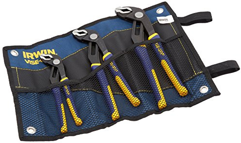 IRWIN Tools Vise-Grip GrooveLock Pliers Set, 3-Piece with Kit Bag (2078711)