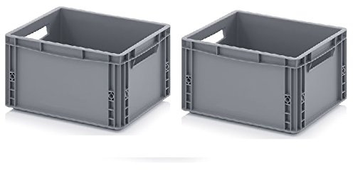 2x Eurobehälter 40 x 30 x 22 inkl. gratis Zollstock * 2er Set