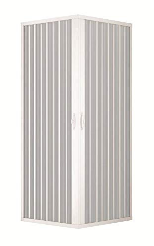 Box ducha de pvc – 2 lados – Apertura angular – 80 x 90 cm