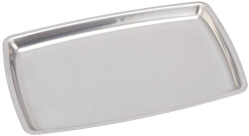 Winco 11 x 7 Rectangular Stainless Steel Sizzle Platter
