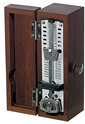METRONOMO MADERA - Wittner (880210) (Sistem Taktell) (Mini) (Caoba)