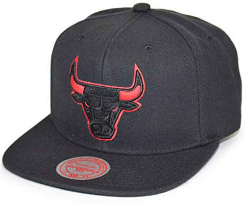 Mitchell & Ness Herren Snapback Caps Solid Teams Siren Chicago Bulls schwarz Einheitsgröße