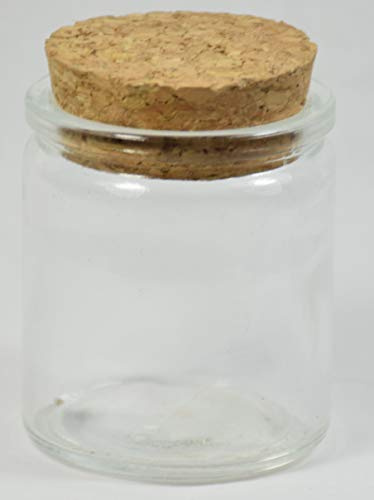 36x Barattolo vasetto in vetro TONDO CILINDRO 40 ml con tappo in sughero