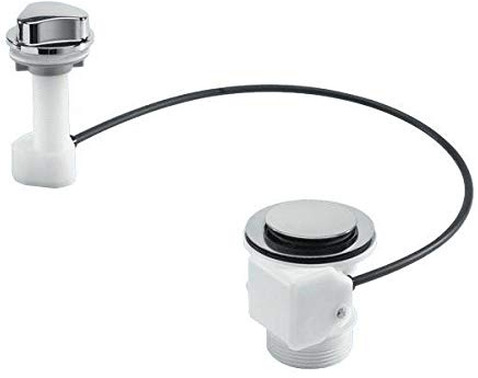 McAlpine PUS70-CP 1.5 Pop-Up Sink Waste with Stainless Steel Flange & Chrome Knob