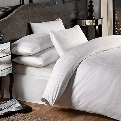 Emma Barclay Grosvenor - 1000 Thread Count Pin Stripe Pillowcase (Pair) in White - Pillowcase Pair