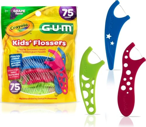 Wlife gum crayola kinder flossers, 75 ct von butler