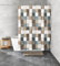 Kleine Wolke Duschvorhang Check 5270, 180 x 200 cm, Taupe