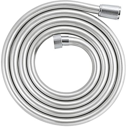 GROHE Silverflex - Brauseschlauch (glatte, reinigungsfreundliche Oberfläche, knickfest, 2000 mm), chrom, 27137000