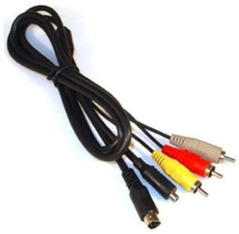 MPF Products VMC-15FS VMC15FS AV A/V Audio Video RCA S-Video Cable Cord Replacement Compatible with Select Sony Handycam Camcorder Models (Compatible Models Listed Below)