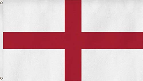 Flagge - Fahne - Hissfahne mit zwei Metallösen zur Befestigung und zum Hissen - Größe 90 x 150 cm wetterfest Farbe England