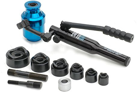 Pro-Lift-Montagetechnik 12t Blechlocher Set, hydraulisch, in allen Ebenen schwenkbar, 22,5mm - 61,5mm, KL12, 00243
