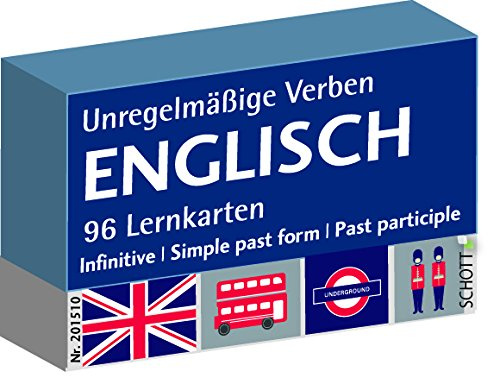 Schott Verlag und Werbung Englisch unregelmäßige Verben, Karteikarten, Vokabeln Deutsch-Englisch