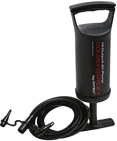 Intex 68612 - Pompa Manuale Double Quick I, Plastica, Nero, 29 cm