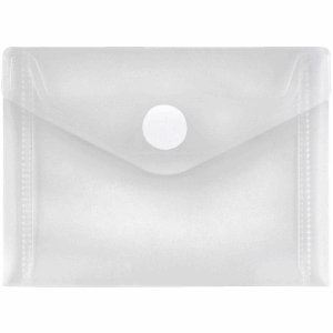 FolderSys Document Folder with Velcro Closure Tab A7quer Polypropylene Matt Effect Clear