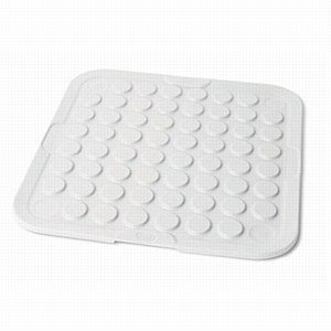 Addis Sink worktop drainer non slip drying mat, White