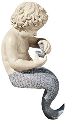Design Toscano NG31302 Statue de Petits Trésors de l’Océan Sculpture de siège Bronzage 16,5 x 18 x 39,5 cm