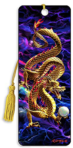 Cheatwell BK23GD 3D Bookmark Golden Dragon, 58 x 153mm