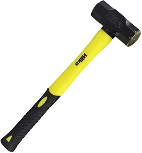 Hilka 3lb Sledge Hammer Fibreglass Shaft RubberGrip