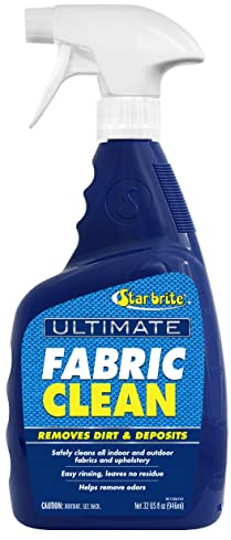 STAR BRITE Ultimate Fabric Clean Spray - Clean All Outdoor Fabrics + Remove Odor - Bleach Free Formula Won't Damage or Fade Color - 32 OZ (092132)