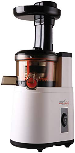 Melchioni Family | Extracteur de Jus de Fruits et Légumes à Froid VEGA, Extraction Lente pour Préserver les Vitamines, Antioxydants et Nutriments, Démontable, 150W, Sans BPA et BPS, Acier Inoxydable