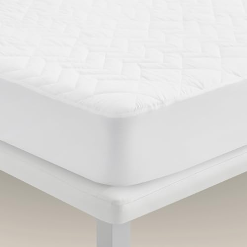 Pikolin Home - Coprimaterasso Singolo Imbottito Anallergico, 100% Cotone Impermeabile, Triple Barrera, 80 x 190/200 cm, Altezza 32 cm