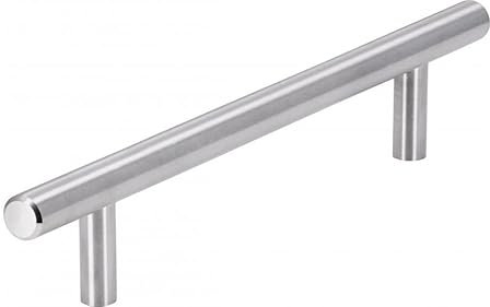 SIRO Möbelgriff Lohne, Schlicht, Edelstahl fein geschliffen, 184 mm x 30 mm x 10 mm, LA 128 mm, 1407-184N1