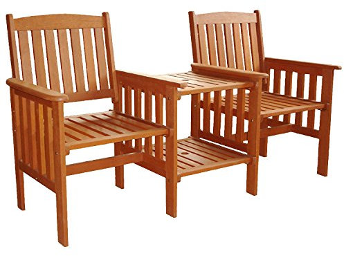 Kingfisher FSLOVE Hardwood Love Seat - Wood