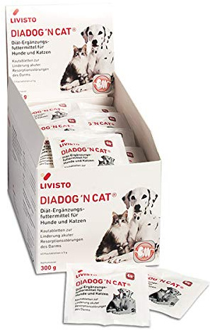 curasal DiaDog’NCat 60 x 5g Kautabletten für Hunde und Katzen bei Durchfall von Livisto - das Original
