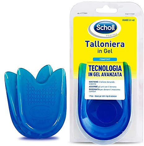 Dr. Scholl's Expert Support Talloniera in Gel – Inserto in Gel Avanzato, Sostiene il Tallone Donando Stabilità, Assorbe gli Urti con il Terreno, Massimo Comfort per Tutti i Tipi di Scarpe (41-46)
