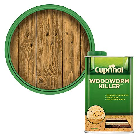 Cuprinol CUPWW1L 1 Litre Low Odour Woodworm Killer - Natural (20x10.5x6 cm)