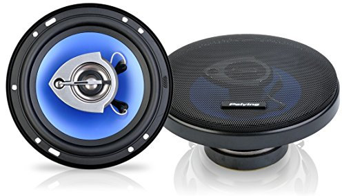 Peiying PY-AQ603C 6 Inch 120W 3-Way Car Coaxial Speakers Door/Shelf Pair Set