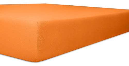 Kneer Spannbettlaken, Baumwolle, 65 Orange, 120x200-130x220 cm