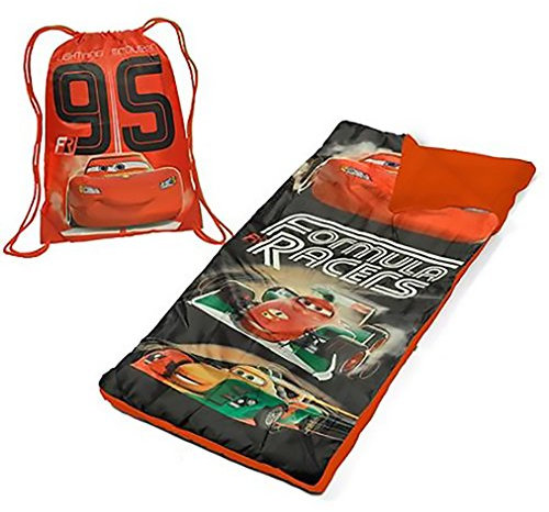 Disney Cars Kinder-Übernachtungs-Set mit Schlafsack und Tragetasche