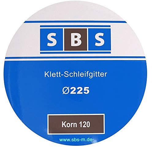SBS Schleifgitter | Ø225 mm | Korn 120 | 25 Stück | für Langhalsschleifer Korn wählbar