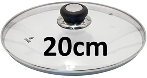 Judge Vista Spare Saucepan Lid, Replacement Glass Lid for most 20cm Pans, Oven Safe, Dishwasher Safe