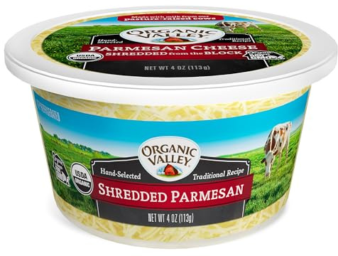 Organic Valley Parmesan Cheese — Shredded — Organic, Pasture Raised, Non GMO — 4 oz​