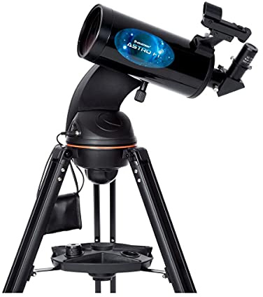Celestron 22202 AstroFi 102 Wi-Fi Maksutov Wireless Telescopio riflettente, Nero