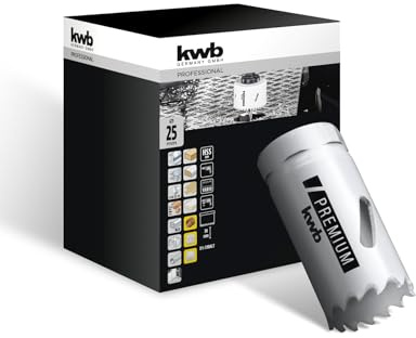 KWB (diámetro del agujero sierra HSS Bi-metal (Vario Notch, 8% cobalto, alta precisión), 598-025