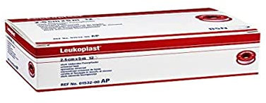 BSN - Leukoplast, Cerotto Adesivo di Fissaggio, in Tessuto di Viscosa, Pelli Normali, Color Pelle, Forte Aderenza, Idrorepellente, Misura 5 m x 5 cm, Scatola da 6 Rotoli