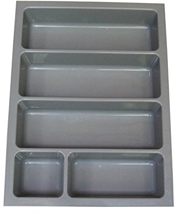 Heavy Duty Cutlery Tray to Fit Most 40cm / 400mm Drawers. Heavy Duty Grey Plastic 314mm Wide x 422mm Deep x 57mm High GT1/400