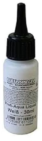 Eulenspiegel 611005 - Profi-Aqua Liquid Schminke, weiß, 30 ml