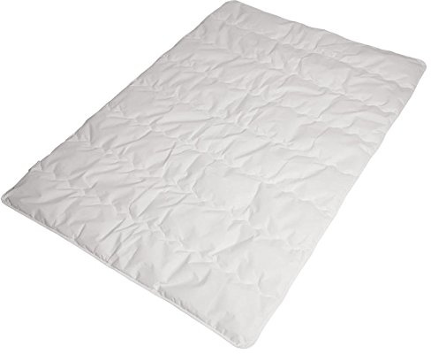Softsan Sommerdecke Protect Bioactive 135x200 cm, weiß mit Klimafaser-Füllung, speziell für Allergiker |Integrierter Encasing/Milbenschutz | allergendicht und waschbar