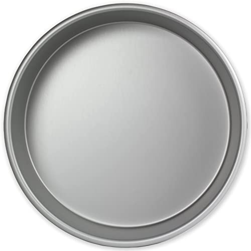PME RND102 anodiserad aluminium rund kakform 25 x 5 cm djup, silver