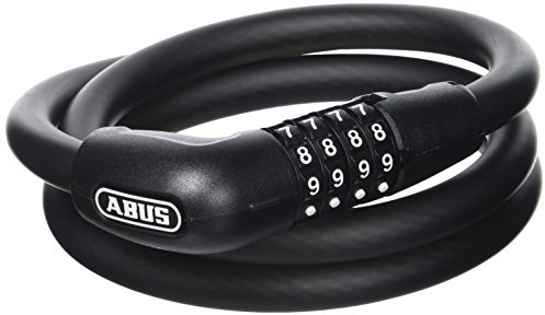ABUS Kabelschloss Tresor 6415C + SCMU-Halterung - Zahlenschloss aus 15 mm starkem Stahlkabel mit PVC-Hülle Sicherheitslevel 5-120 cm