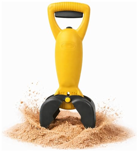 Sandgreifer Kinder – Greifzange & Handbagger für Sandkasten, Strand & Garten – vielseitiges Sandspielzeug & Greifhilfe zum Spielen, Aufräumen & Entdecken – ab 2 Jahren