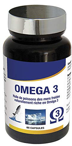 NUTRIEXPERT Oméga 3 Naturel Contribue au Maintien de Santé du Cœur Restaure l’Equilibre Cardiovasculaire 100% Issu de Poissons des Mers Froides 60 Gélules