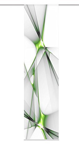 Home fashion Franklin Schiebevorhang, Polyester, Grün, 245x60 cm