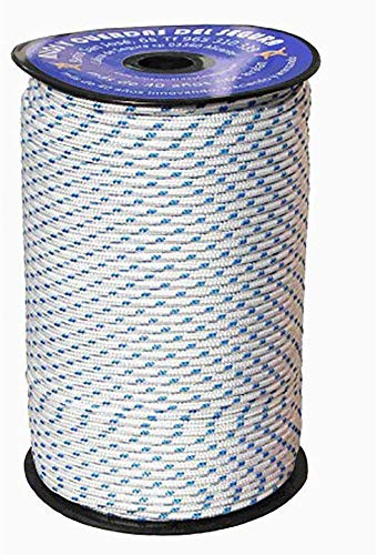 Hilos Y Cuerdas Del Segura 5110050200 - Nylon trenz. bl/brte.t/driza 5 mm 200 mts blanco/azul